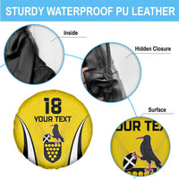 Custom Cornwall Rugby Spare Tire Cover Cornish Chough Go Champion - Wonder Print Shop