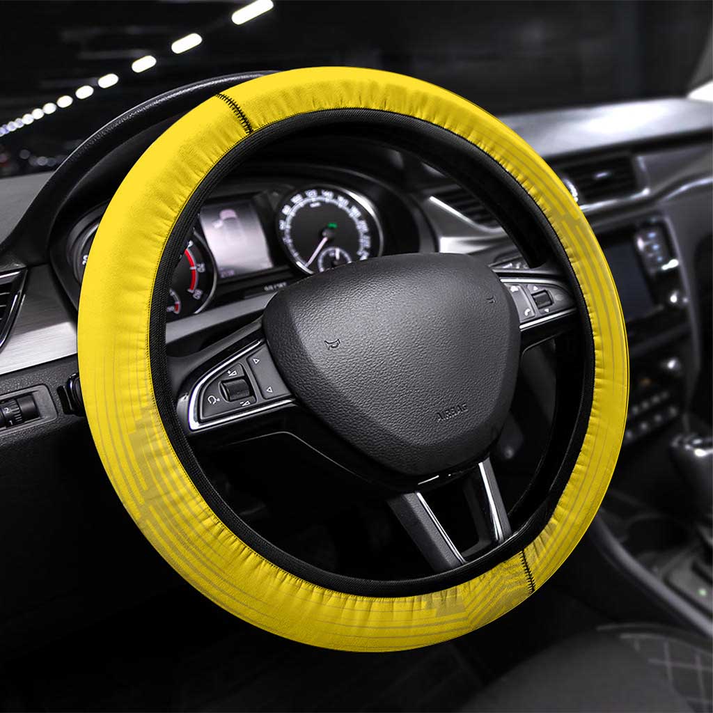 Cornwall Rugby Steering Wheel Cover Cornish Chough Go Champion - Wonder Print Shop