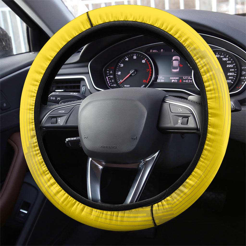 Cornwall Rugby Steering Wheel Cover Cornish Chough Go Champion - Wonder Print Shop