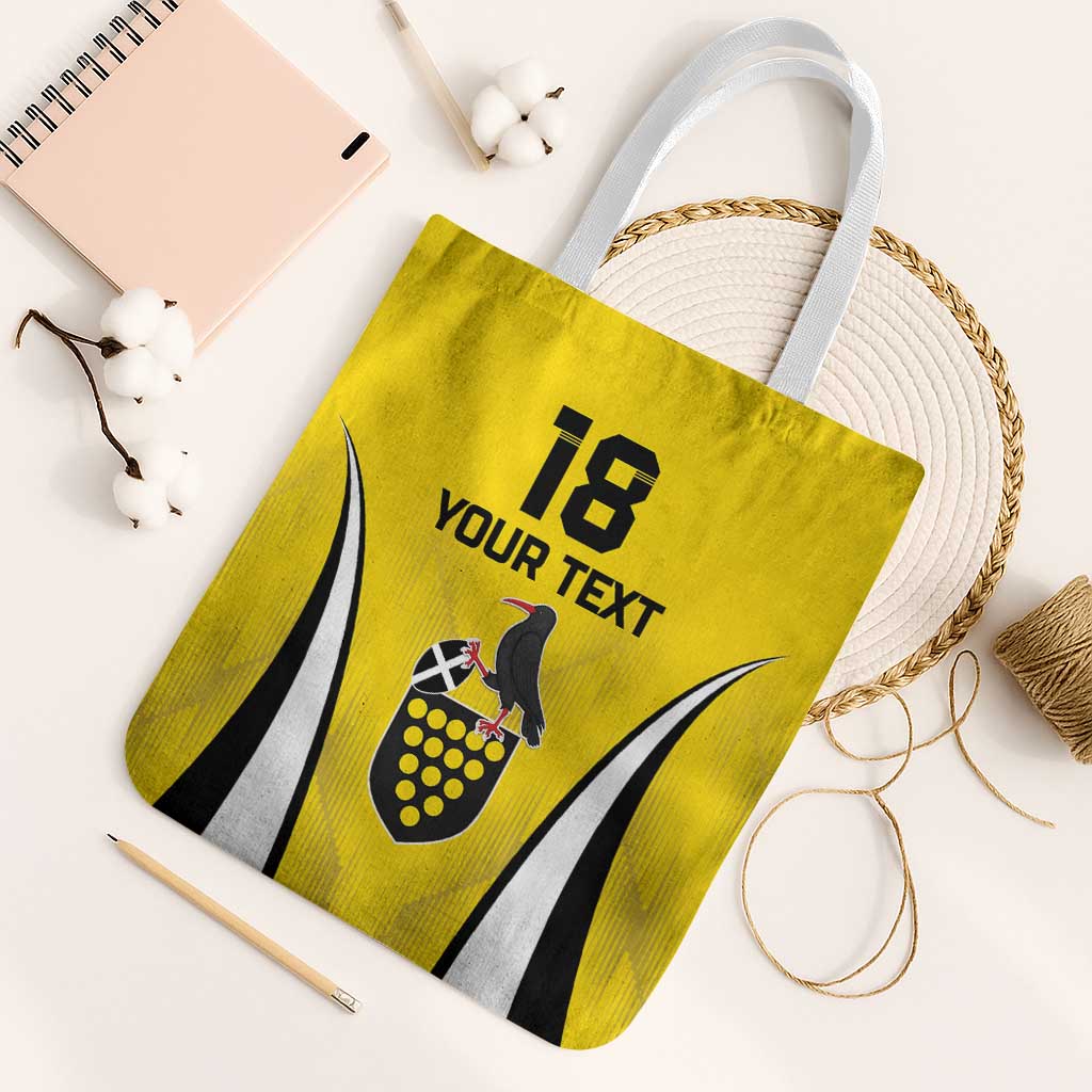 Custom Cornwall Rugby Tote Bag Cornish Chough Go Champion - Wonder Print Shop