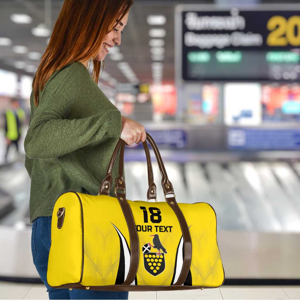 Custom Cornwall Rugby Travel Bag Cornish Chough Go Champion - Wonder Print Shop