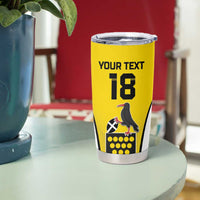 Custom Cornwall Rugby Tumbler Cup Cornish Chough Go Champion - Wonder Print Shop