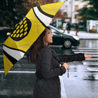 Custom Cornwall Rugby Umbrella Cornish Chough Go Champion - Wonder Print Shop