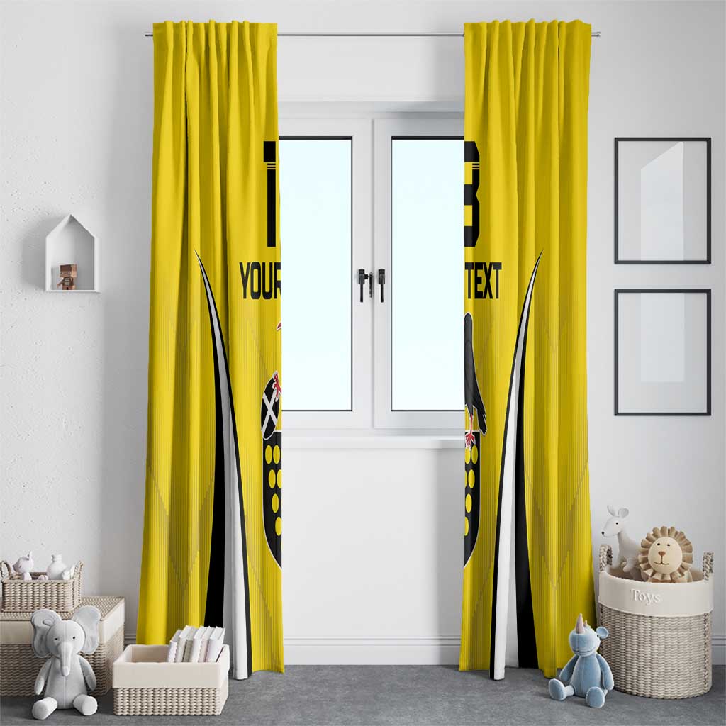 Custom Cornwall Rugby Window Curtain Cornish Chough Go Champion - Wonder Print Shop