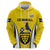Custom Cornwall Rugby Zip Hoodie Cornish Chough Go Champion - Wonder Print Shop