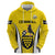 Custom Cornwall Rugby Zip Hoodie Cornish Chough Go Champion - Wonder Print Shop