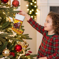 Personalized Spain Christmas Stocking Santa Riding Red Bull Feliz Navidad - Wonder Print Shop