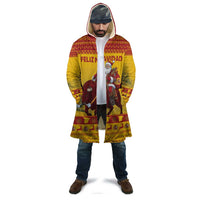Personalized Spain Christmas Cloak Santa Riding Red Bull Feliz Navidad - Wonder Print Shop