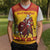 Personalized Spain Christmas Knitted V-Neck Vest Santa Riding Red Bull Feliz Navidad - Wonder Print Shop