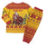 Personalized Spain Christmas Pajama Set Santa Riding Red Bull Feliz Navidad - Wonder Print Shop