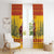 Personalized Spain Christmas Window Curtain Santa Riding Red Bull Feliz Navidad - Wonder Print Shop