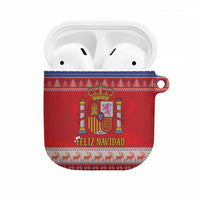 Spain Coat Of Arms Christmas AirPods Case Feliz Navidad - Wonder Print Shop