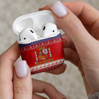 Spain Coat Of Arms Christmas AirPods Case Feliz Navidad - Wonder Print Shop