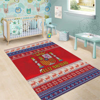 Spain Coat Of Arms Christmas Area Rug Feliz Navidad - Wonder Print Shop