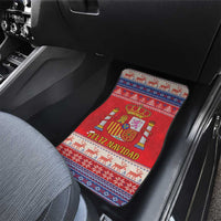 Spain Coat Of Arms Christmas Car Mats Feliz Navidad - Wonder Print Shop