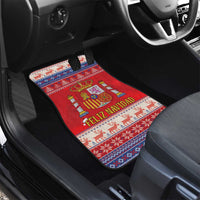 Spain Coat Of Arms Christmas Car Mats Feliz Navidad - Wonder Print Shop
