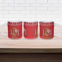 Spain Coat Of Arms Christmas Ceramic Mug Feliz Navidad - Wonder Print Shop