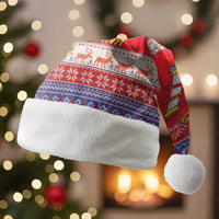 Spain Coat Of Arms Christmas Santa Hat Feliz Navidad - Wonder Print Shop