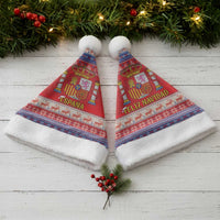 Spain Coat Of Arms Christmas Santa Hat Feliz Navidad - Wonder Print Shop