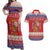 Spain Coat Of Arms Christmas Couples Matching Off Shoulder Maxi Dress and Hawaiian Shirt Feliz Navidad - Wonder Print Shop