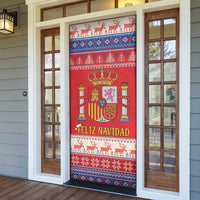 Spain Coat Of Arms Christmas Door Cover Feliz Navidad - Wonder Print Shop