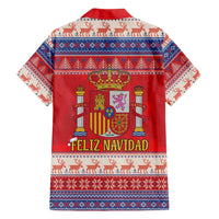 Spain Coat Of Arms Christmas Family Matching Long Sleeve Bodycon Dress and Hawaiian Shirt Feliz Navidad - Wonder Print Shop