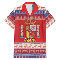 Spain Coat Of Arms Christmas Family Matching Mermaid Dress and Hawaiian Shirt Feliz Navidad - Wonder Print Shop
