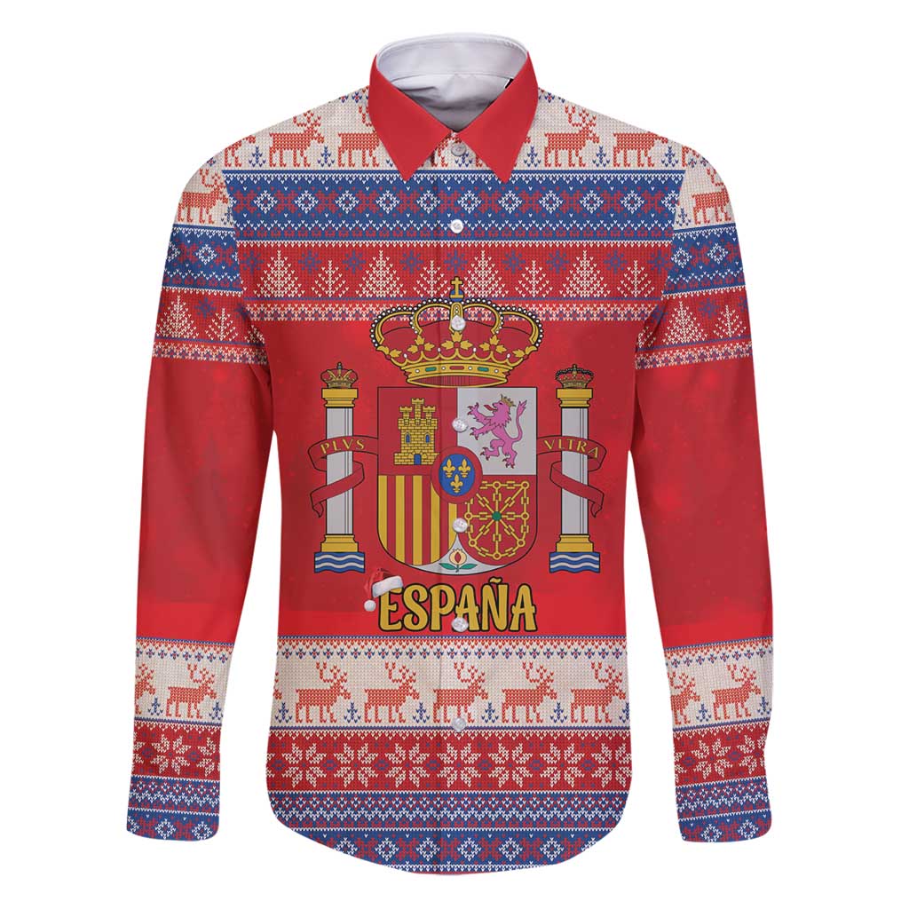 Spain Coat Of Arms Christmas Family Matching Puletasi and Hawaiian Shirt Feliz Navidad - Wonder Print Shop