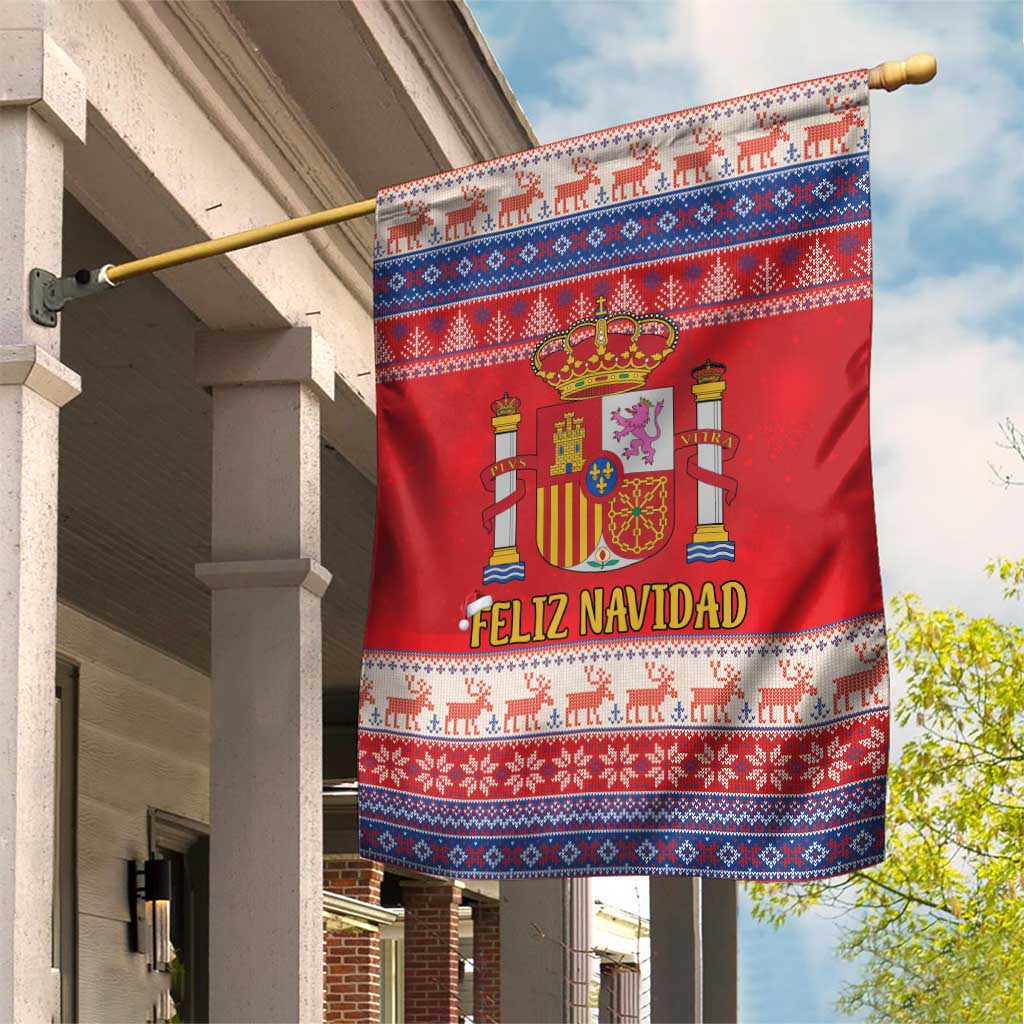 Spain Coat Of Arms Christmas Garden Flag Feliz Navidad - Wonder Print Shop