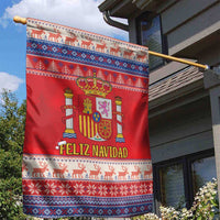 Spain Coat Of Arms Christmas Garden Flag Feliz Navidad - Wonder Print Shop