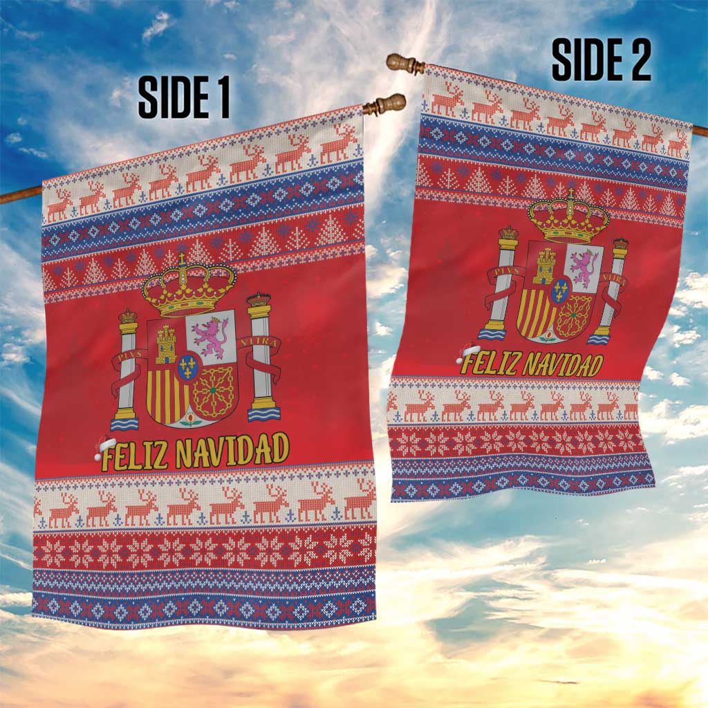 Spain Coat Of Arms Christmas Garden Flag Feliz Navidad - Wonder Print Shop