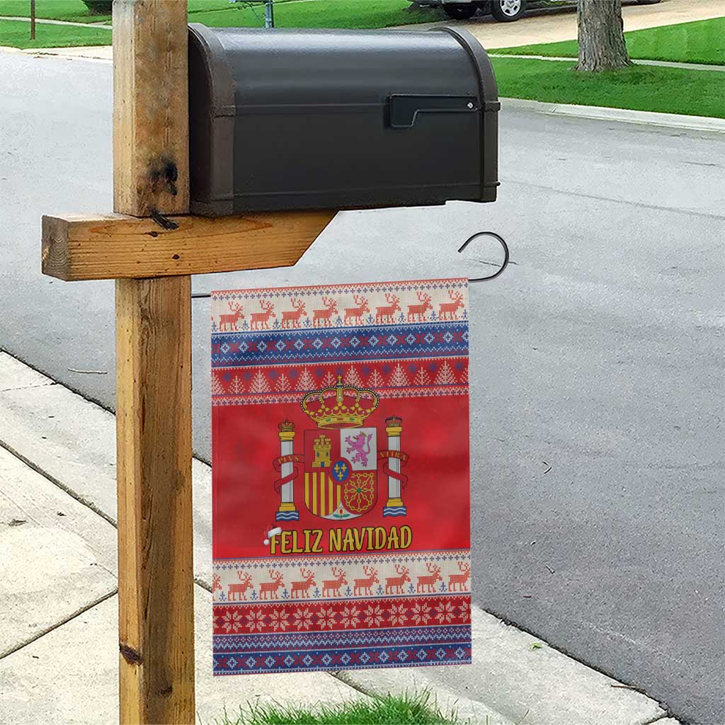 Spain Coat Of Arms Christmas Garden Flag Feliz Navidad - Wonder Print Shop