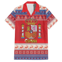 Spain Coat Of Arms Christmas Hawaiian Shirt Feliz Navidad - Wonder Print Shop