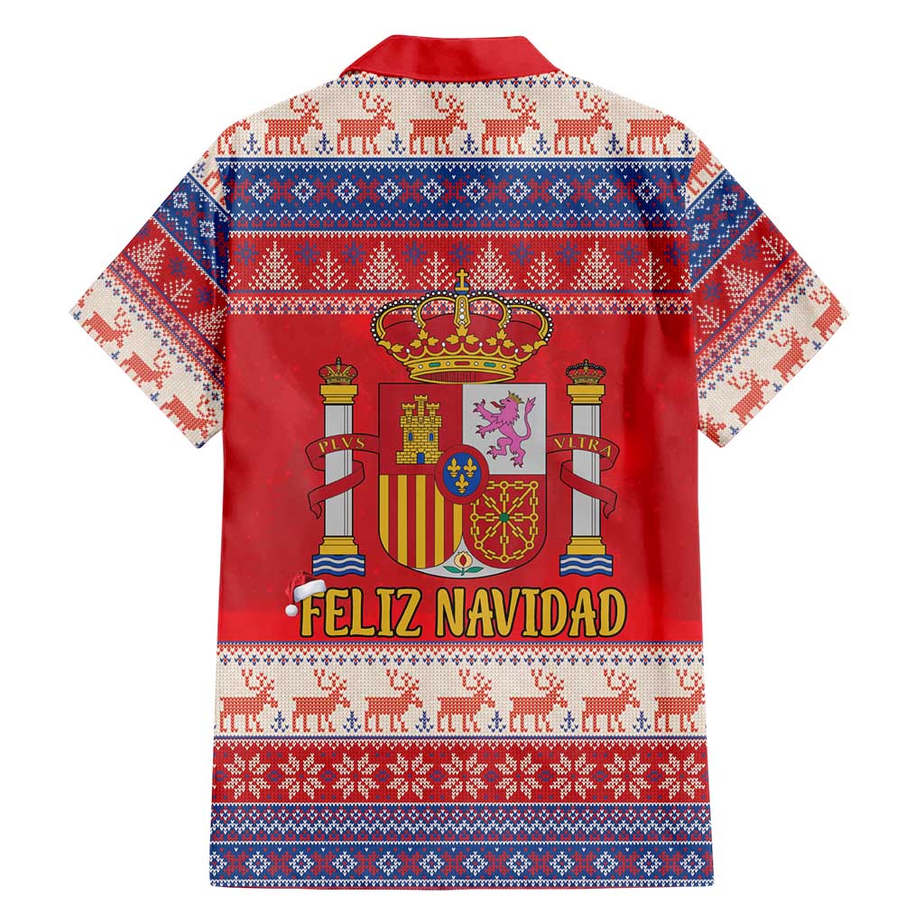 Spain Coat Of Arms Christmas Hawaiian Shirt Feliz Navidad - Wonder Print Shop
