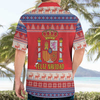 Spain Coat Of Arms Christmas Hawaiian Shirt Feliz Navidad - Wonder Print Shop