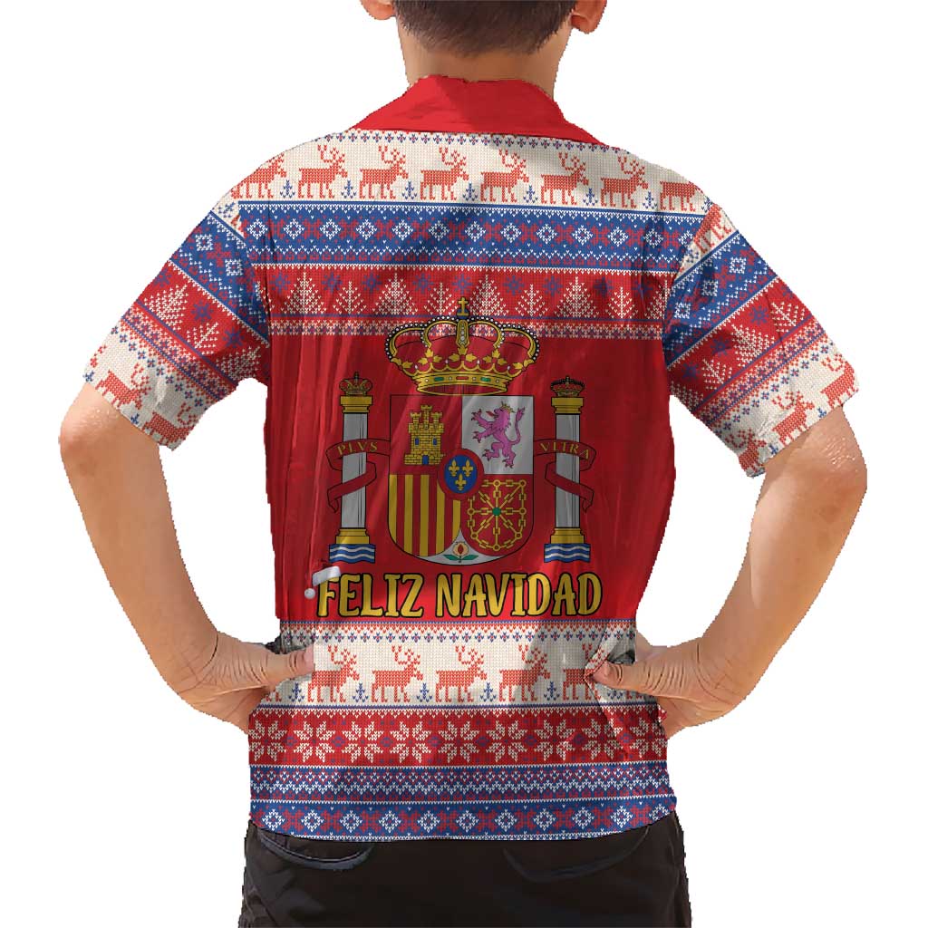Spain Coat Of Arms Christmas Hawaiian Shirt Feliz Navidad - Wonder Print Shop
