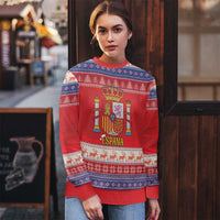 Spain Coat Of Arms Christmas Ugly Christmas Sweater Feliz Navidad - Wonder Print Shop
