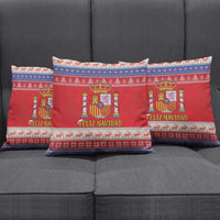 Spain Coat Of Arms Christmas Pillow Cover Feliz Navidad - Wonder Print Shop