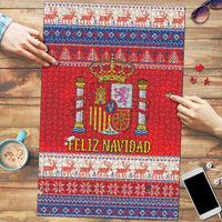 Spain Coat Of Arms Christmas Puzzle Feliz Navidad - Wonder Print Shop