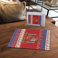 Spain Coat Of Arms Christmas Puzzle Feliz Navidad - Wonder Print Shop
