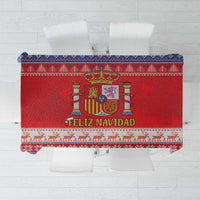 Spain Coat Of Arms Christmas Tablecloth Feliz Navidad - Wonder Print Shop