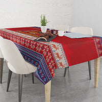 Spain Coat Of Arms Christmas Tablecloth Feliz Navidad - Wonder Print Shop