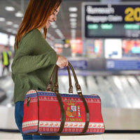 Spain Coat Of Arms Christmas Travel Bag Feliz Navidad - Wonder Print Shop