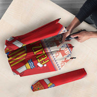 Spain Coat Of Arms Christmas Umbrella Feliz Navidad - Wonder Print Shop