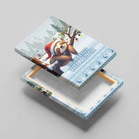 Merry Slothmas Canvas Wall Art Life Is Better With A Sloth - Wonder Print Shop