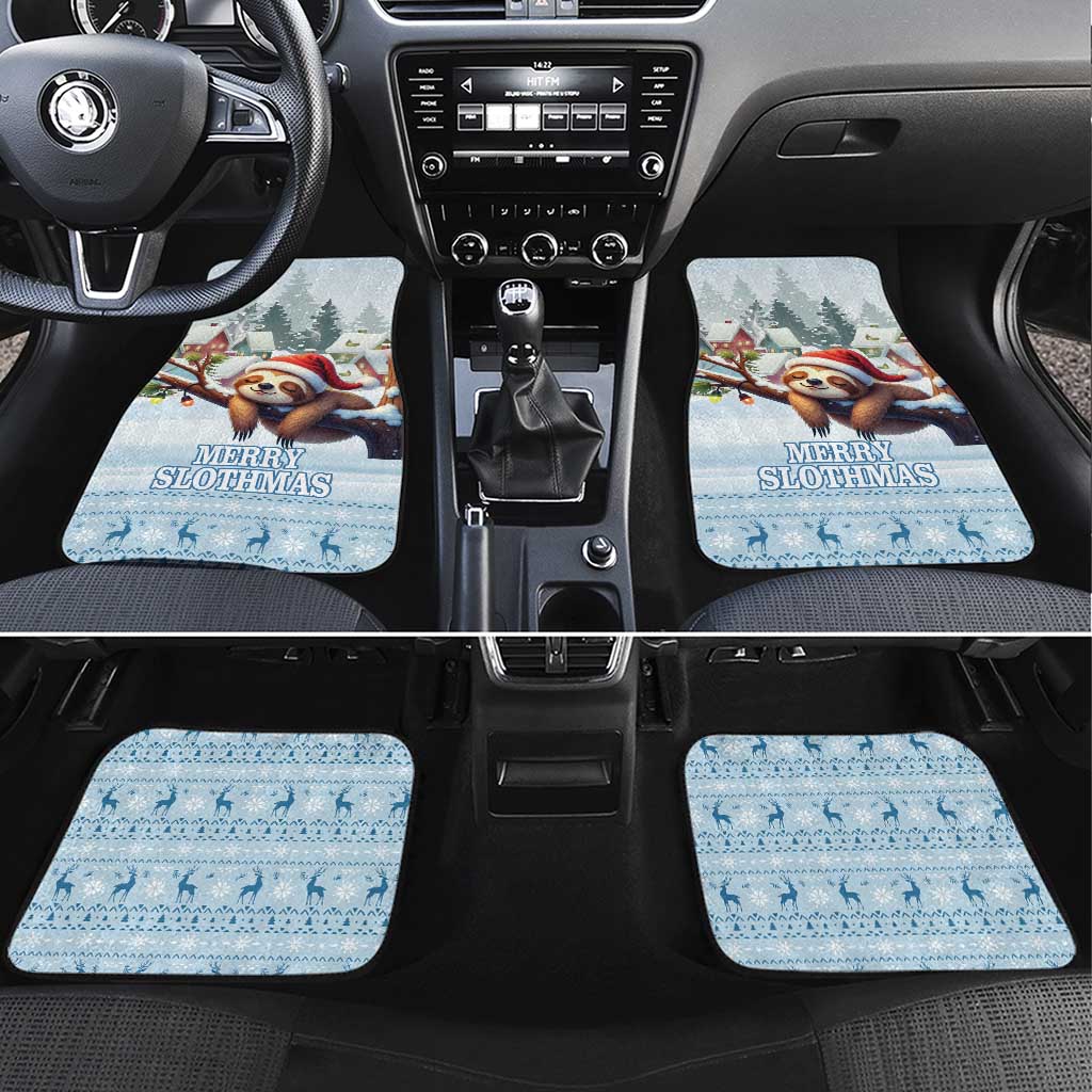 Merry Slothmas Car Mats Life Is Better With A Sloth - Wonder Print Shop