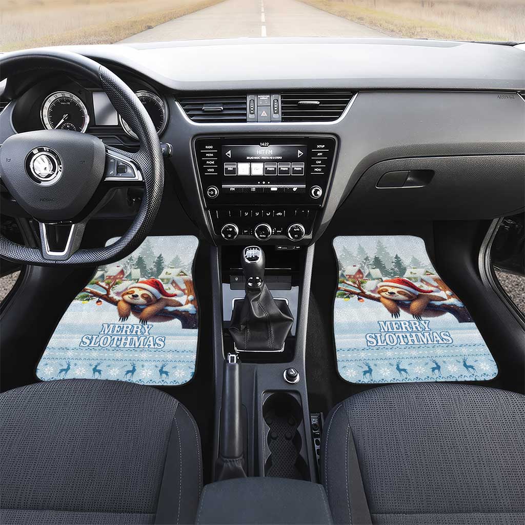 Merry Slothmas Car Mats Life Is Better With A Sloth - Wonder Print Shop