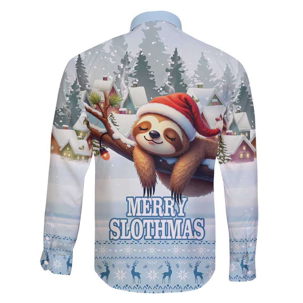 Merry Slothmas Family Matching Mermaid Dress and Hawaiian Shirt Life Is Better With A Sloth - Wonder Print Shop