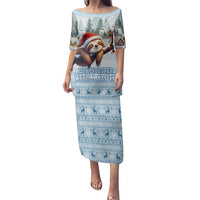 Merry Slothmas Family Matching Puletasi and Hawaiian Shirt Life Is Better With A Sloth - Wonder Print Shop