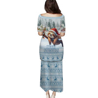 Merry Slothmas Family Matching Puletasi and Hawaiian Shirt Life Is Better With A Sloth - Wonder Print Shop